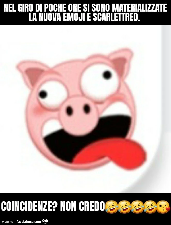 Nel giro di poche ore si sono materializzate Scarlettred la nuova emoji