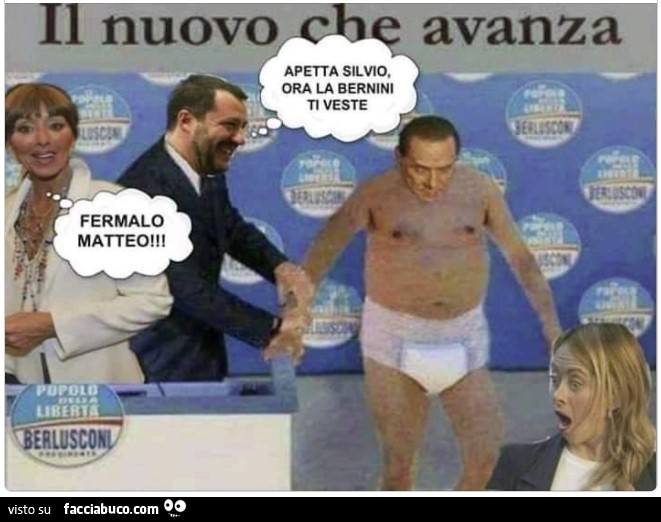 Berlusconi con pannolone