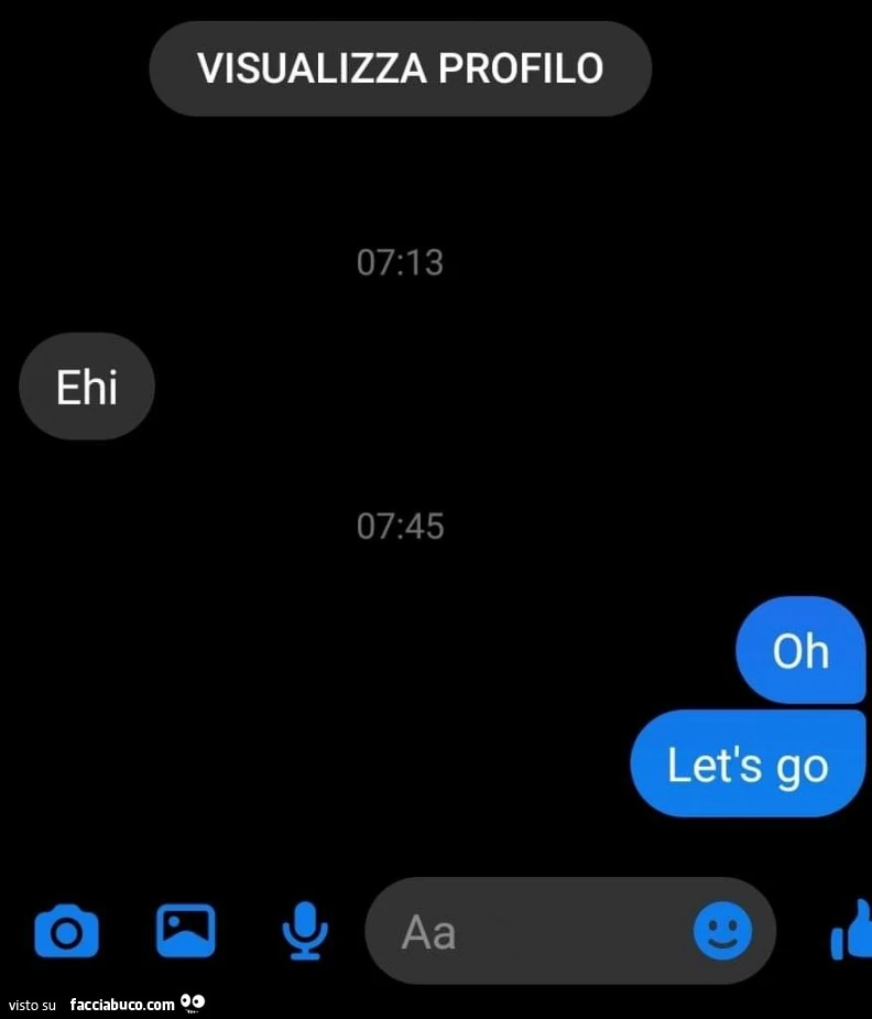Ehi. Oh let's go