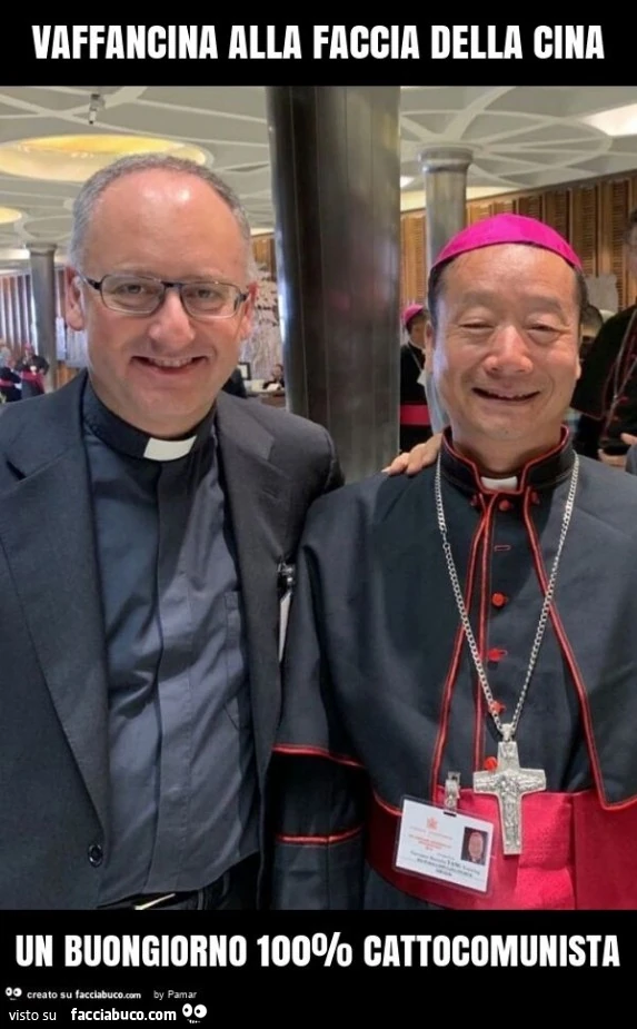 Vaffancina alla faccia della cina un buongiorno 100% cattocomunista