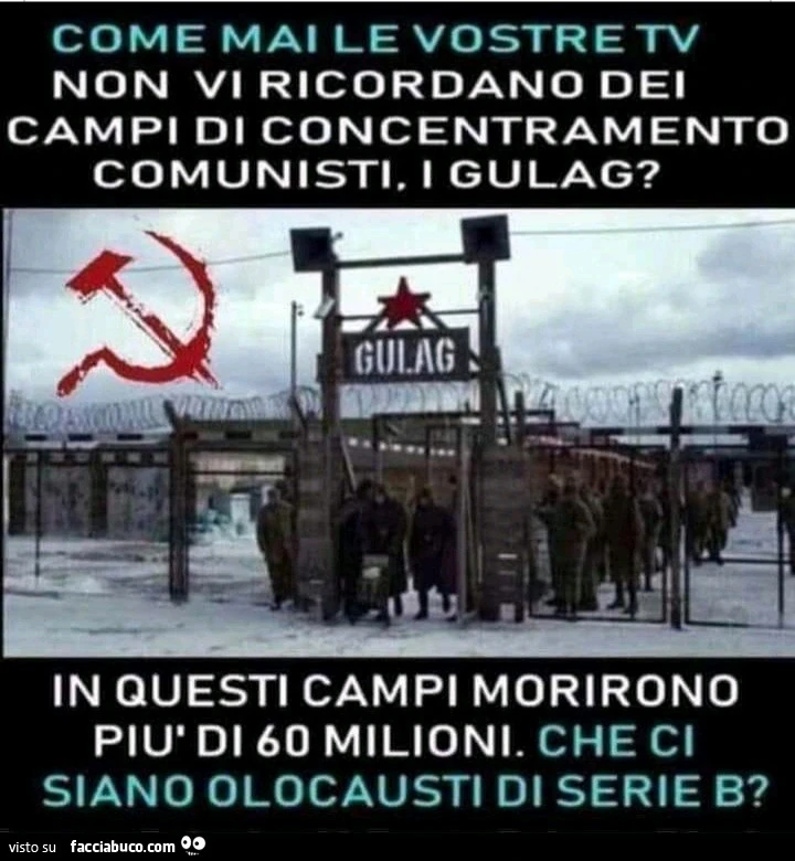 L' ipocrisia dei comunisti