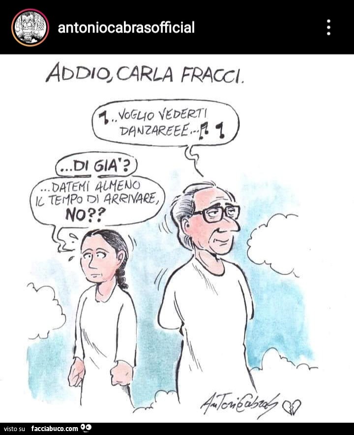 Addio Carla Fracci