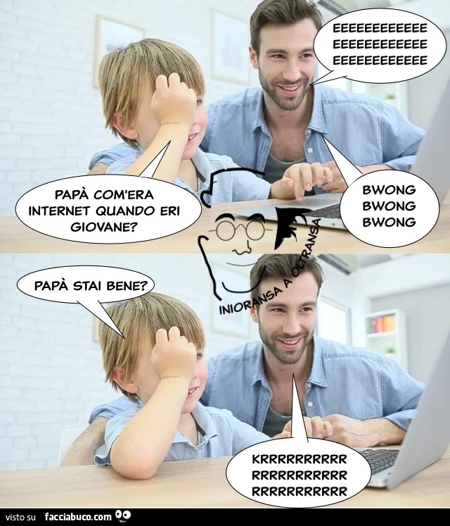 Papà com'era internet quando eri giovane?