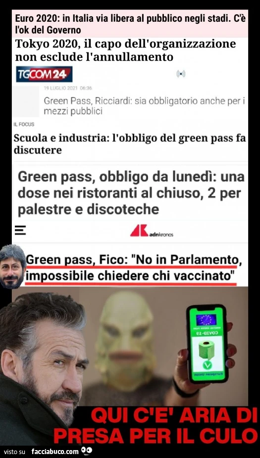 Green pass parlamento