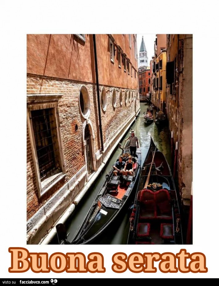 Buona serata Venezia gondola