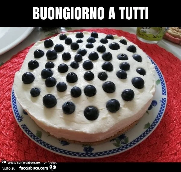 Buongiorno a tutti