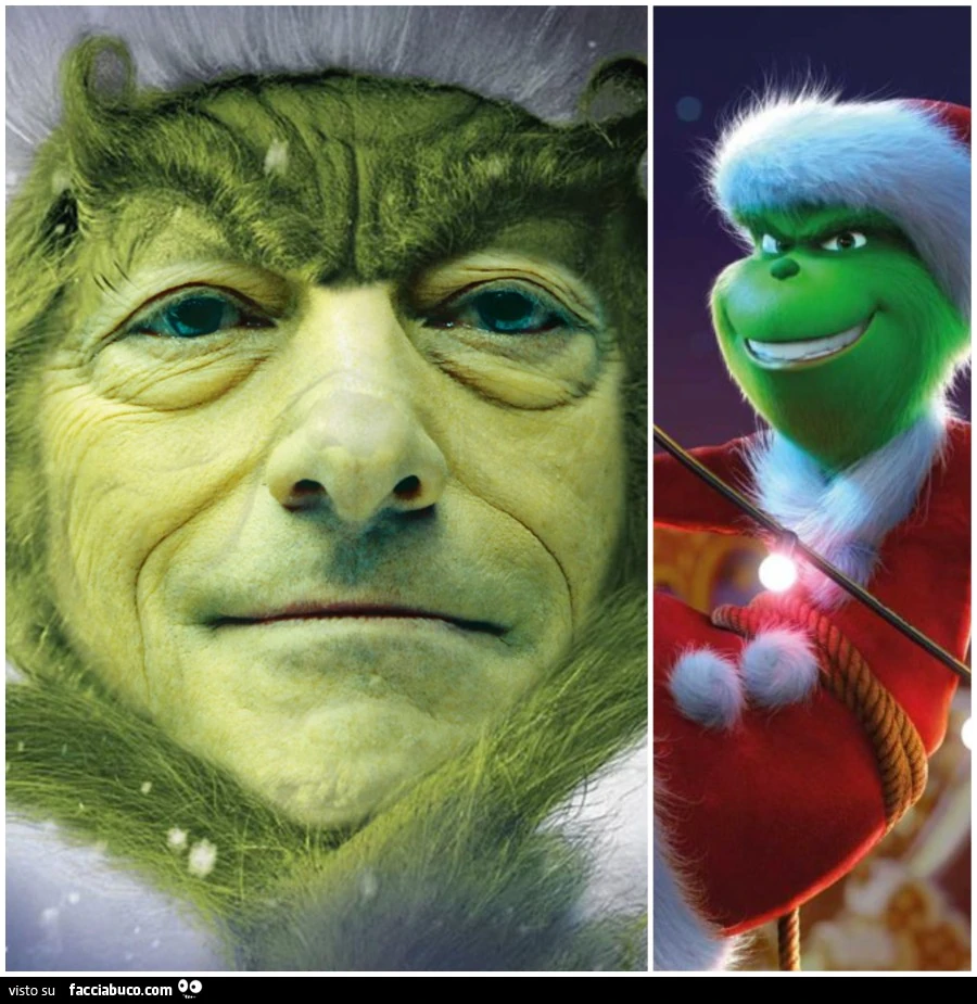 Draghi. Grinch. Somiglianze