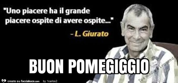 Buon pomegiggio