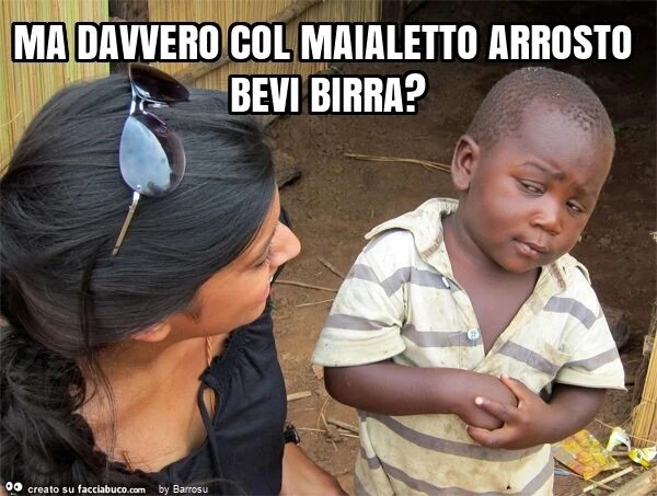 Ma davvero col maialetto arrosto bevi birra?
