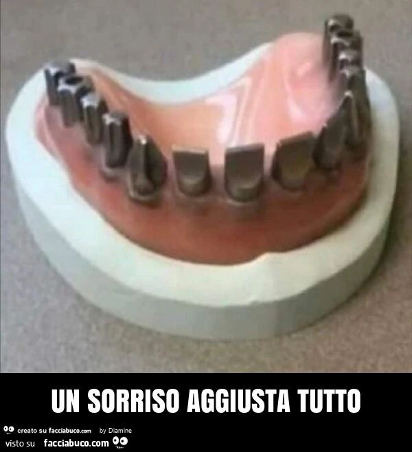 Un sorriso aggiusta tutto