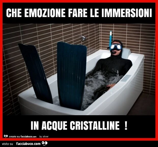 Che emozione fare le immersioni in acque cristalline