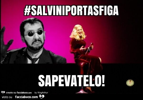 #salviniportasfiga sapevatelo