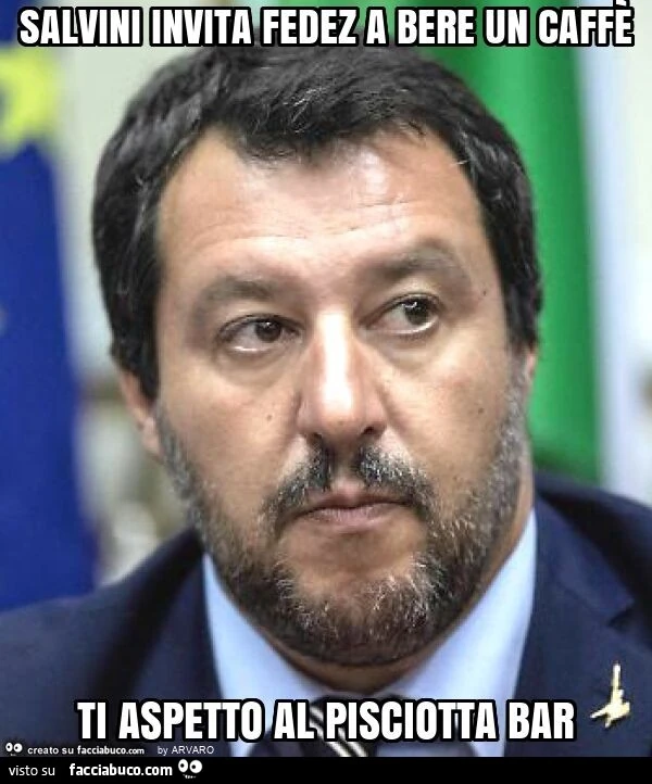 Salvini invita fedez a bere un caffè ti aspetto al pisciotta bar