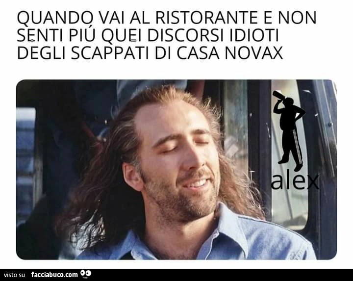 Quando vai al ristorante e non senti più quei discorsi