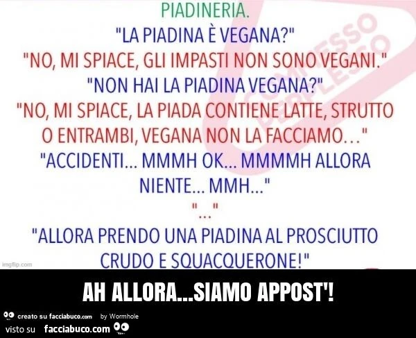 Ah allora&hellip; siamo appost'