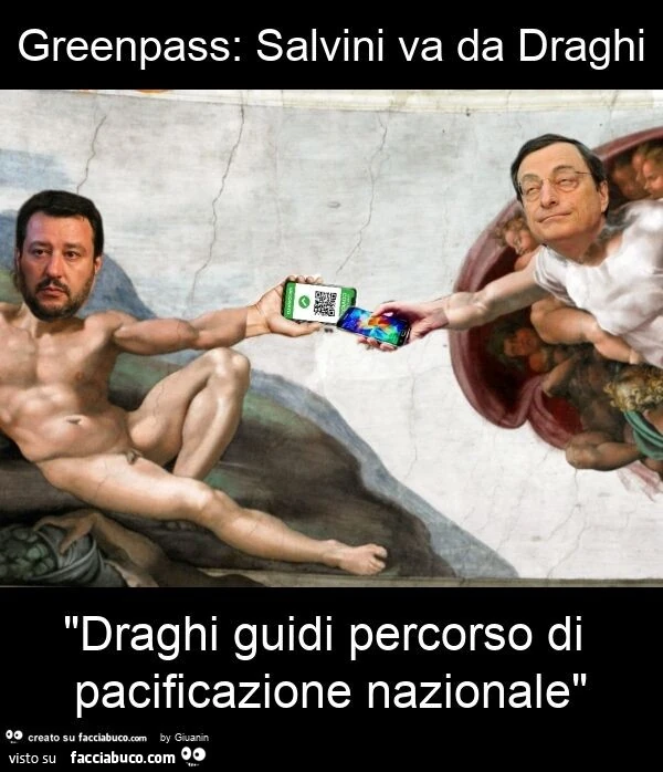 Greenpass: salvini va da draghi "draghi guidi percorso di pacificazione nazionale"