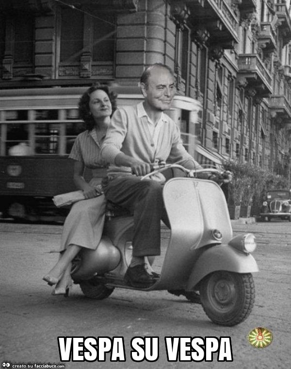 Vespa su vespa