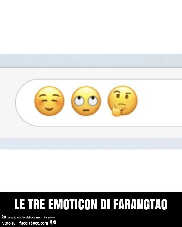 Le tre emoticon di farangtao