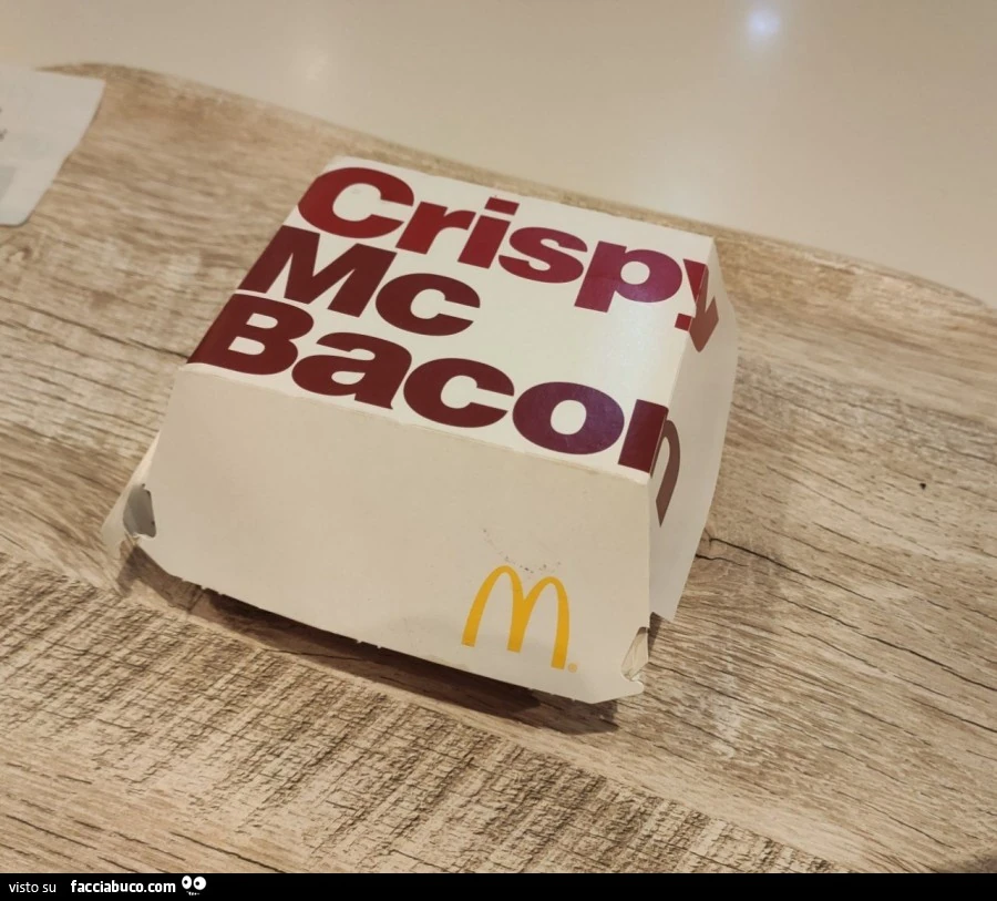 Cryspy Mc Bacon sul vassoio