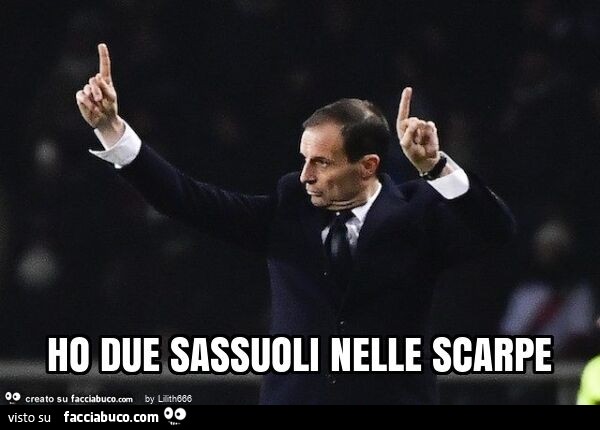 Allegri: Ho due sassuoli nelle scarpe
