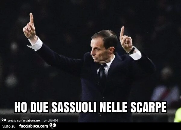 Allegri: Ho due sassuoli nelle scarpe