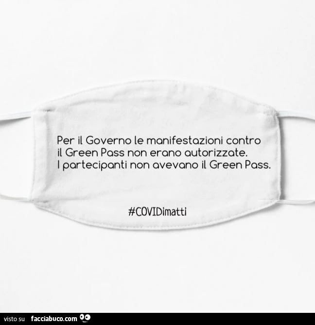 Per il governo le manifestazioni contro il green pass non erano autorizzate. I partecipanti non avevano il green pass