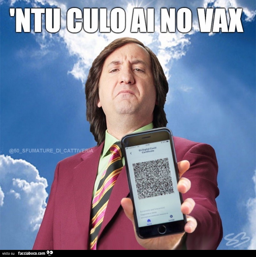 'ntu culo ai no vax