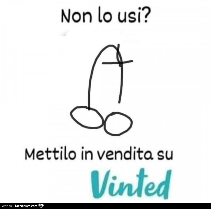 Non lo usi? Mettilo in vendita su vinted