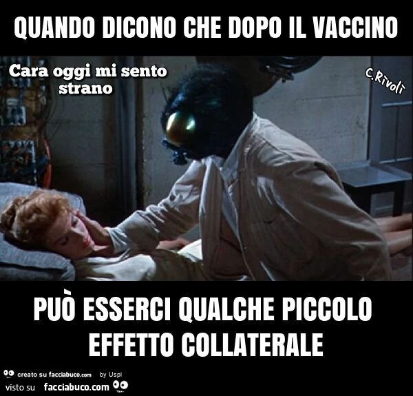 Quando dicono che dopo il vaccino può esserci qualche piccolo effetto collaterale