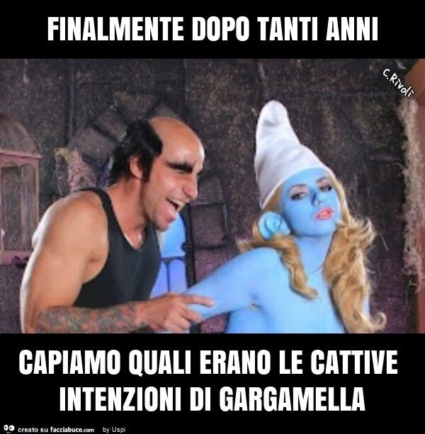 Finalmente dopo tanti anni capiamo quali erano le cattive intenzioni di gargamella