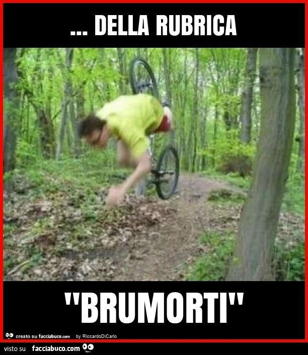 Della rubrica "brumorti"