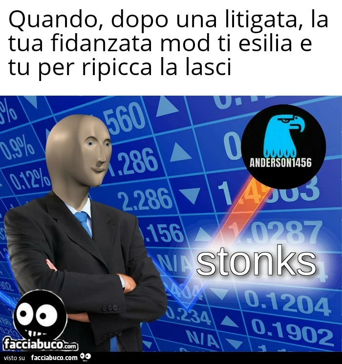 Quando, dopo una litigata, la tua fidanzata mod ti esilia e tu per ripicca la lasci