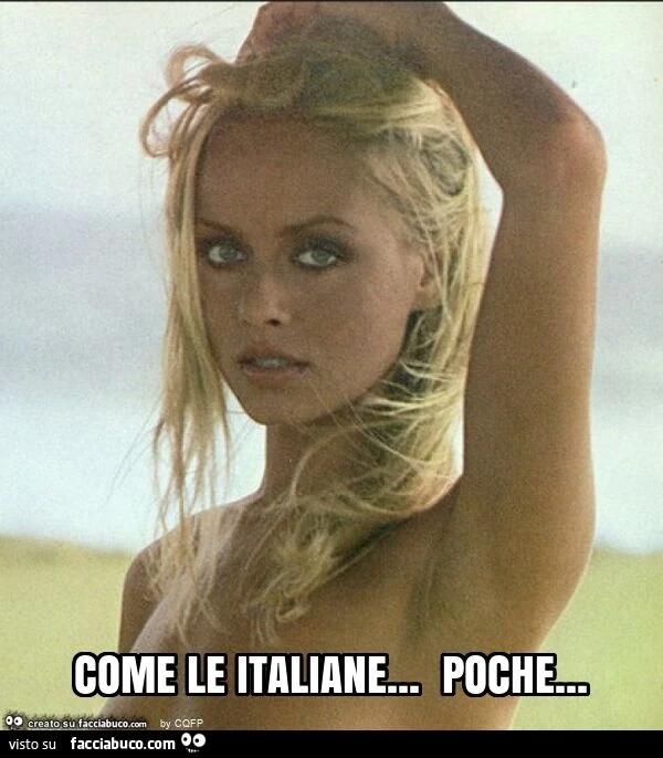 Come le italiane… poche