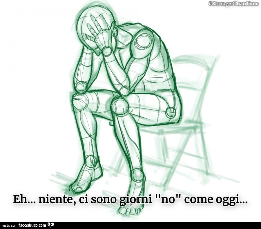 Eh&hellip; niente, ci sono giorni no come oggi