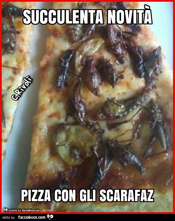 Succulenta novità pizza con gli scarafaz