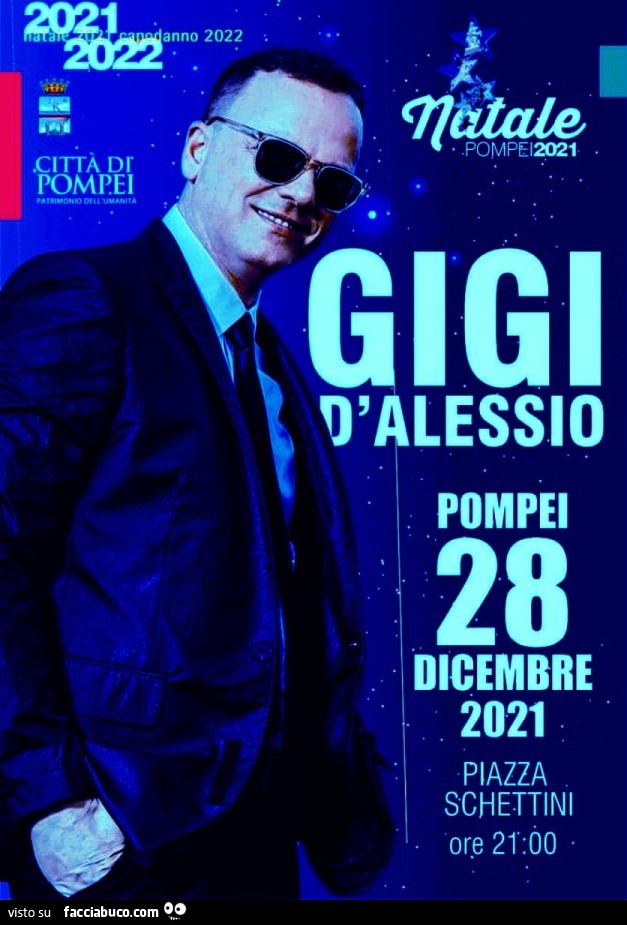Gigi D'Alessio Pompei 28 Dicembre