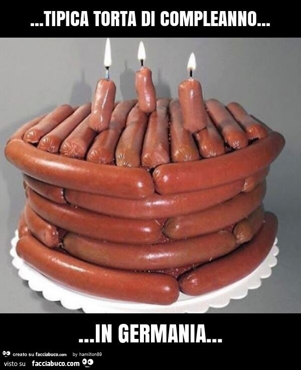 Tipica torta di compleanno… in germania