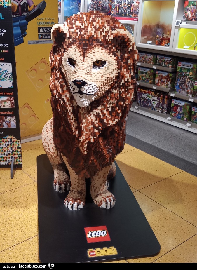Buongiorno leone di Lego