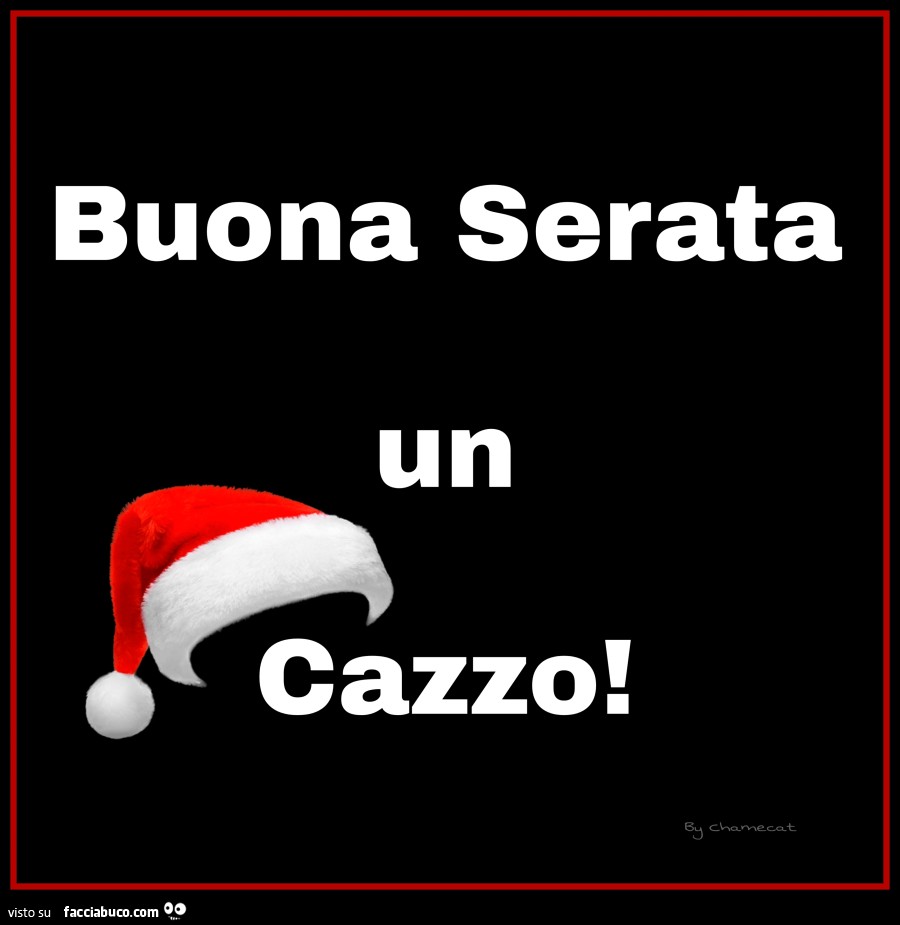 Buona serata un cazzo - Facciabuco.com