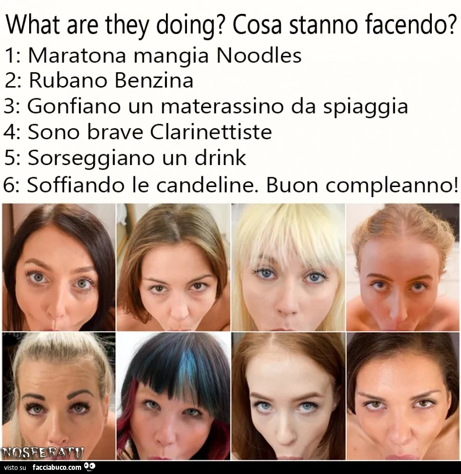 Quiz: Cosa stanno facendo?