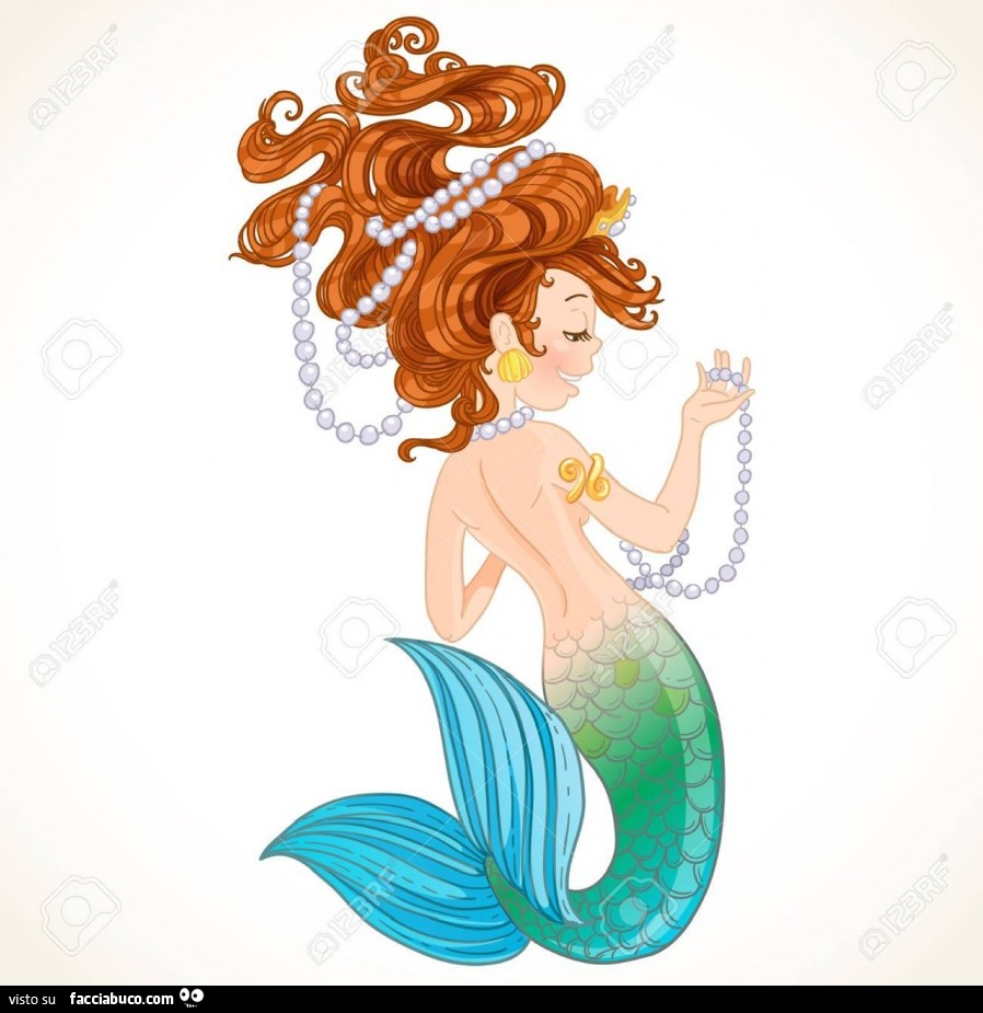 Sirena con perle