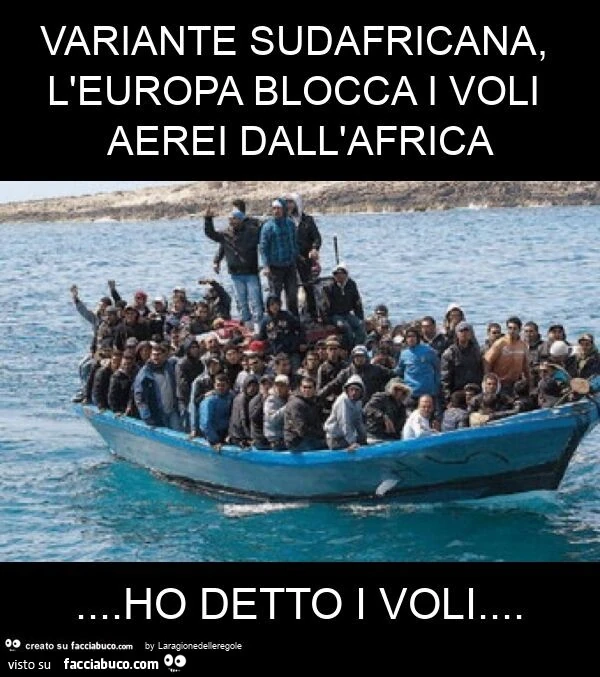 Variante sudafricana, l'europa blocca i voli aerei dall'africa&hellip; ho detto i voli