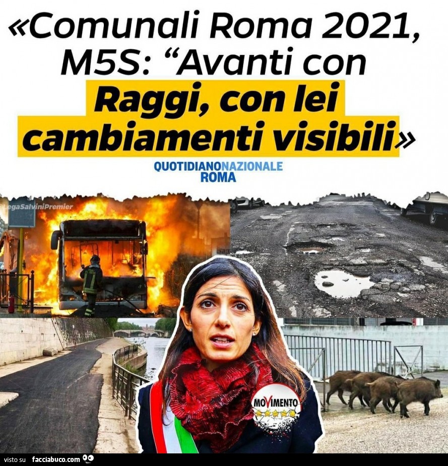 Elezioni comunali Roma Thaimax facciabuco
