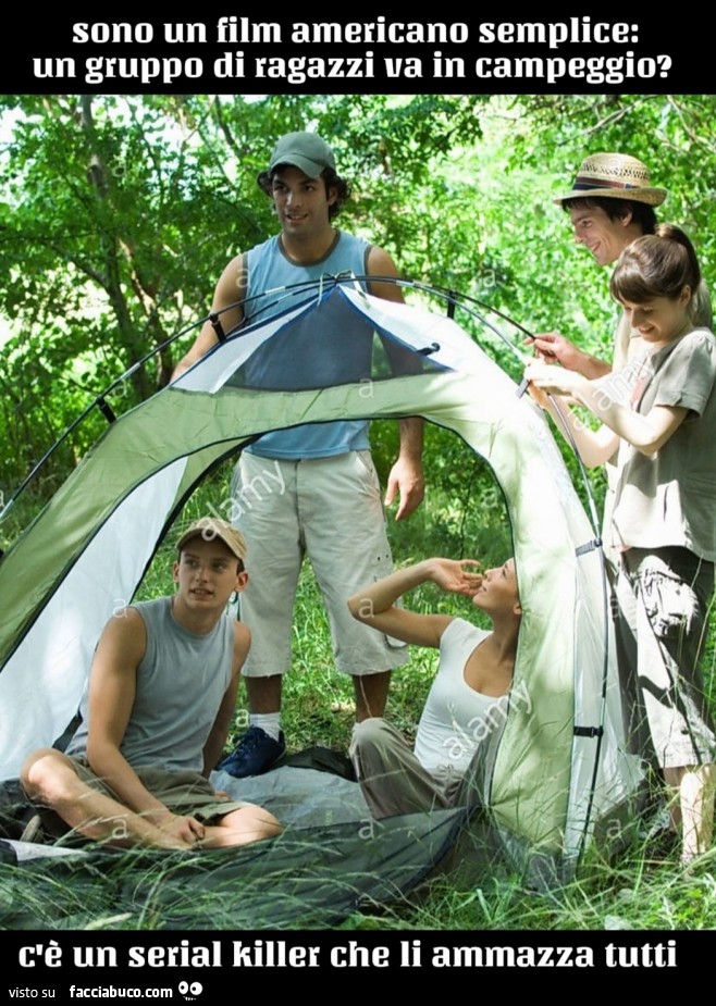 Sono un film americano semplice un gruppo di ragazzi va in campeggio