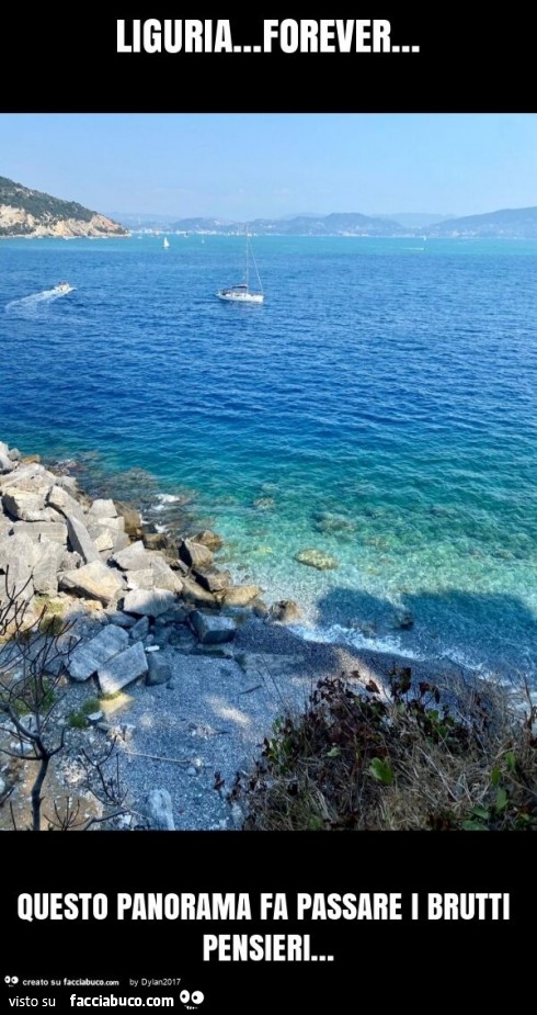 Liguria… forever… questo panorama fa passare i brutti pensieri