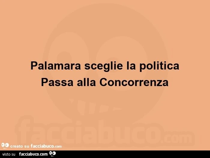 Palamara sceglie la politica passa alla concorrenza 