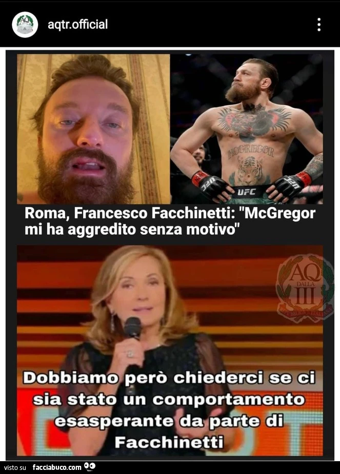 Roma, Francesco Facchinetti MC Gregor mi ha aggredito bsenza motivo Palombelli però chiederci se ci sia stato un comportamento esasperante da parte di Facchinetti