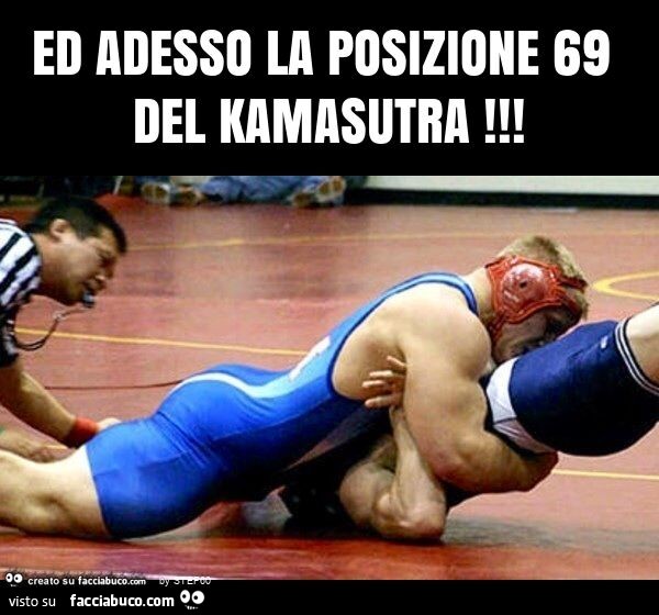 Ed adesso la posizione 69 del kamasutra
