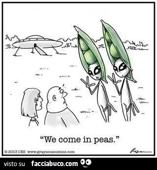 Alieni: we come in peas