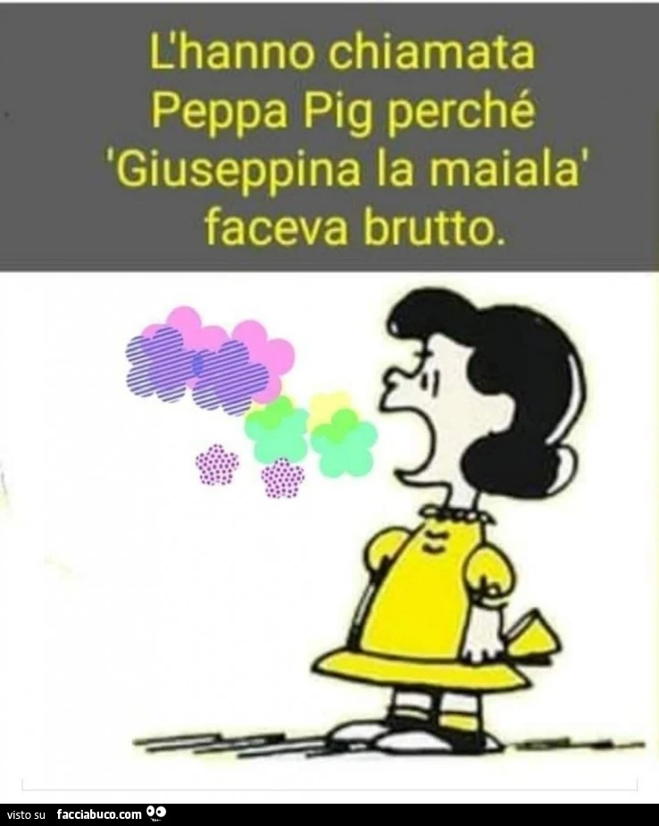 L'hanno chiamata Peppa pig